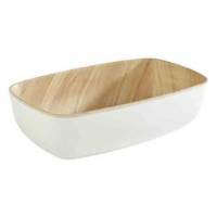 Sk&aring;l Frida 0.5 ltr 17.6x10.8x5.5 cm Melamin Hvid/Tr&aelig;look