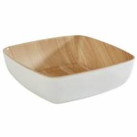 Sk&aring;l Frida 0.85 ltr 16.5x16.5x5.5 cm Melamin Hvid/Tr&aelig;look