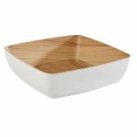Sk&aring;l Frida 2.65 ltr 25x25x7.5 cm Melamin Hvid/Tr&aelig;look