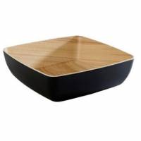 Sk&aring;l Frida 2.65 ltr 25x25x7.5 cm Melamin Sort/Tr&aelig;look