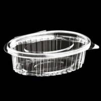 Plastb&aelig;ger Catersource 250 ml 112x145x42 mm Oval H&aelig;ngslet l&aring;g RPET Klar