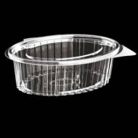 Plastb&aelig;ger Catersource 500 ml 127x160x57 mm Oval H&aelig;ngslet l&aring;g RPET Klar