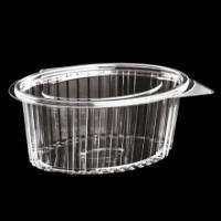 Plastb&aelig;ger Catersource 1000 ml 145x190x82 mm Oval H&aelig;ngslet l&aring;g RPET Klar