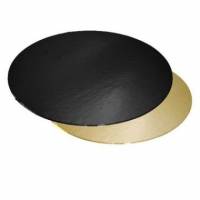 Kagepap &Oslash;200 mm 1100 gr Sort/Guld