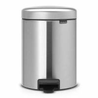 Pedalspand Brabantia Newlcon 5 ltr Fingerprintproof St&aring;l/Plast Mat st&aring;l