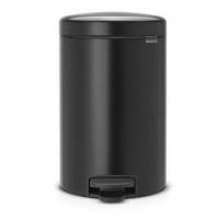 Pedalspand Brabantia Newlcon 12 ltr St&aring;l/Plast Mat sort
