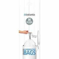Affaldspose med snoreluk Brabantia 50-60 ltr H Hvid