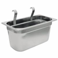 Bestikbeholder 32.5x17.5x15 cm Rustfri st&aring;l til Rullevogn