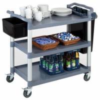 Rullebord/Serveringsvogn 108x50x96 cm 3 hylder PP Leveres usamlet