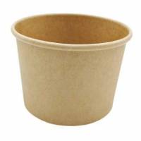 Papb&aelig;ger Soup-To-Go 35 cl 12 oz &Oslash;96x70 mm Plast p&aring; indersiden Brun