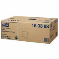 H&aring;ndkl&aelig;deark Tork Universal H2 Z-Fold 2-lag L23.4xB21.3xD7.8cm Genbrug Bl&aring;