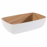 Sk&aring;l Frida 1.8 ltr 26.5x16.2x7.5 cm Melamin Hvid/Tr&aelig;look