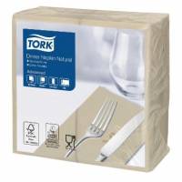 Serviet Tork 39x39cm 2-lag 1/8-fold Natur