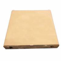 Pizza&aelig;ske 32x32x3 cm brun uden tryk neutral