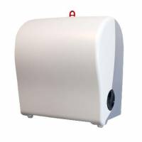 Dispenser H&aring;ndkl&aelig;derulle Pristine Autocut Max &Oslash;19.5cm B19.5-20.5cm Plast Hvid