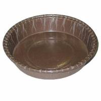 Kageform &oslash;90/100x21 mm pap med PET brun