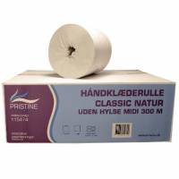 H&aring;ndkl&aelig;derulle Pristine Classic 1-lag &Oslash;20xB20cmxL300m U/Hylse Genbrug Natur