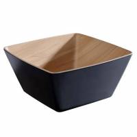 Sk&aring;l Frida 3.5 ltr 25x25x12 cm Melamin Sort/Tr&aelig;look