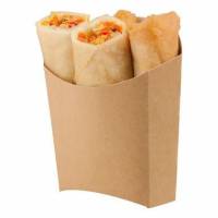 Pommes frites &aelig;ske/strips  81/70x49/43x107/71 mm Karton Brun/Hvid