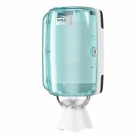 Dispenser H&aring;ndkl&aelig;derulle Tork M1 Mini Plast Hvid/Turkis