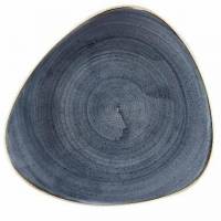 Tallerken Stonecast 22.9 cm Trekant Porcel&aelig;n Bl&aring;b&aelig;r