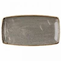 Serveringsfad Stonecast 35x18.5 cm Porcel&aelig;n Gr&aring;