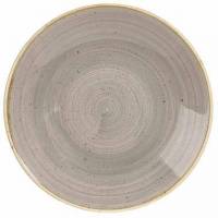 Tallerken Coupe Stonecast &Oslash;25.5 cm Dyb Porcel&aelig;n Gr&aring;