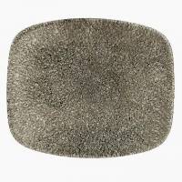 Serveringsfad Raku 15.4x12.6 cm Porcel&aelig;n Sort