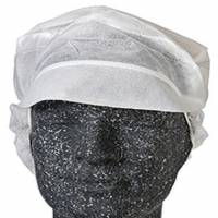 Hygiejnehat Snood cap str XL med Skygge/H&aring;rpose Hvid