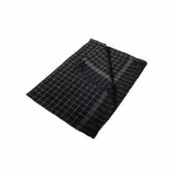 Viskestykke 50x70 cm sort med hvide striber