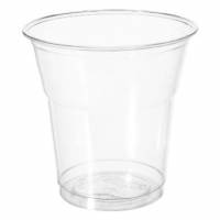 Plastglas 20 cl &Oslash;78x78 mm Enkeltpakket PET Klar