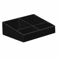 Bakke til Hotelv&aelig;relse Kaffe og Te 152x115x49 mm Melamin Sort