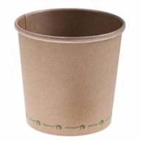 B&aelig;ger Pap/CPLA Soup-To-Go 950 ml 32 oz &Oslash;118 mm Bionedbrydelig Brun