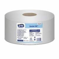 Toiletpapir Grite Jumbo Mini 2-lag &Oslash;19cm L180mxB9cm Genbrugsfiber Hvid