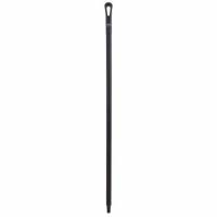 Skaft Ultra hygiejnisk &Oslash;34x1300 mm med Gevind PP Sort