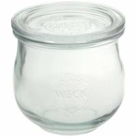Patentglas Weck Tulip 370 ml &Oslash;90x86mm uden L&aring;g Glas