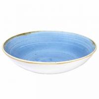 Tallerken Dyb Coupe Stonecast 113,6 cl &Oslash;24.8 cm Porcel&aelig;n Kornblomst bl&aring;