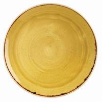Tallerken Coupe Stonecast &Oslash;26 cm Porcel&aelig;n Sennepsgul