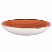 Sk&aring;l Coupe Stonecast 240 cl &Oslash;31x4.4 cm Porcel&aelig;n Orange