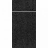 Serviet Duniletto airlaid 40x48cm til bestik Sort