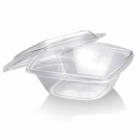Salatbakke 960 ml 192x192x78 mm L&oslash;st l&aring;g Bionedbrydelig PLA Klar