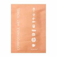 V&aring;dserviet fugtighedsserviet Cleansi 55x60 mm Bionedbrydelig Brun