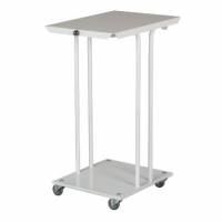 Affaldsstativ 110 ltr med L&aring;g med B&oslash;jle Hvid