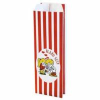 Konfektpose 100/60x275 mm 40 gr Bland selv R&oslash;d/Hvid