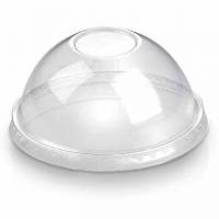 Plastl&aring;g &Oslash;96 mm Hv&aelig;lvet uden Hul Klar PLA bionebrydelig