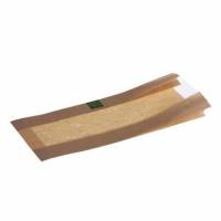 Sandwichpose 370x160x40 mm Bionedbrydelig papir/PLA Brun/Klar