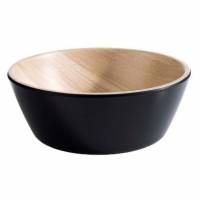 Sk&aring;l Frida 0.25 ltr &Oslash;12.5x4.5 cm Melamin Sort/Tr&aelig;look