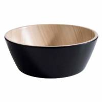 Sk&aring;l Frida 0.45 ltr &Oslash;15x5.5 cm Melamin Sort/Tr&aelig;look