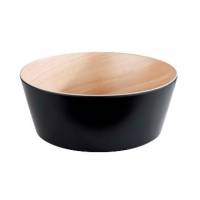 Sk&aring;l Frida 3.4 ltr &Oslash;26.5x10.5 cm Melamin Sort/Tr&aelig;look