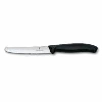 Tomat/ p&oslash;lsekniv Classic Victorinox 11 cm Sort